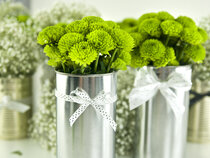 Satijn lint met stippen