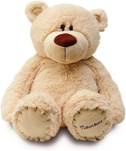 Machtig Verdeelstuk ontwerp Grote pluche knuffel beer Nounours vanille 80 cm - alles voor bedankjes, groothandel organza zakjes en bedankjes materialen Machtig Verdeelstuk ontwerp Grote pluche knuffel beer Nounours vanille 80 cm - alles voor bedankjes, groothandel organza zakjes en bedankjes materialen