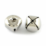 Belletjes zilver 1 cm 10 stuks