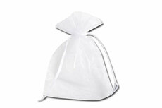 Organza zakjes wit 9 x 12 cm
