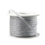 Metalic lint 3 mm zilver 91 meter rol