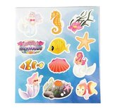 Traktatie stickers zeemeermin