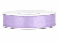 Dubbelzijdig satijn lint 1 cm breed lavendel