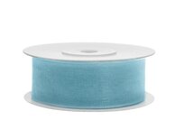 Organza lint 25 mm licht blauw