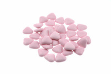 Bruidssuiker hartvormig mini roze