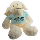 Knuffel met naam schaap 