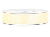 Donker ivoor satijn lint 1.2 cm breed