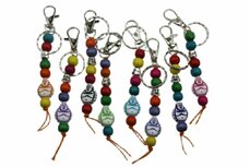 Sleutelhanger gelukspoppetjes lachende boeddha mix luxe