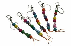 Sleutelhanger gelukspoppetjes boeddha meditatiehouding mix luxe