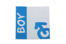 10 labels Geboortebedankjes boy