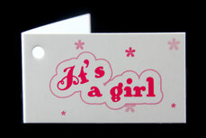 kaartjes geboortebedankjes its a girl