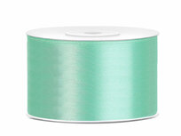 Mint satijn lint 38 mm breed