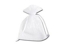 Organza zakje 15 x 23 cm wit