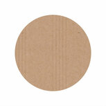 Ronde kraft stickers blanco 10 stuks