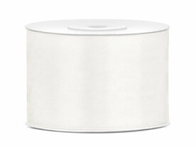 Ivoor satijn lint 5 cm breed