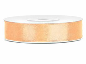 Zalm satijn lint 1.2 cm breed