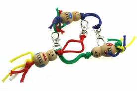 Gelukspoppetjes sleutelhanger chinese gelukspop 3 cm