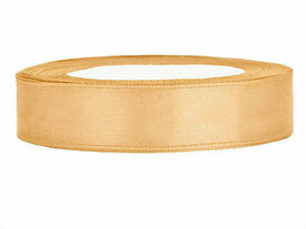 Satijn lint 1.5 cm breed goud