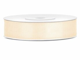 Satijn lint 12 mm breed licht zalm
