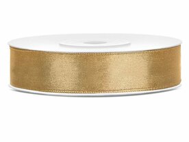 Satijn lint 12 mm antiek bruin