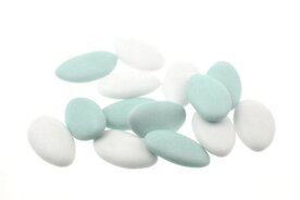 Bruidssuiker mix licht blauw - wit