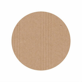 Ronde kraft stickers blanco 10 stuks