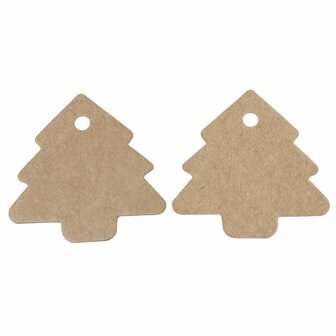 Kraft labels kerstboom