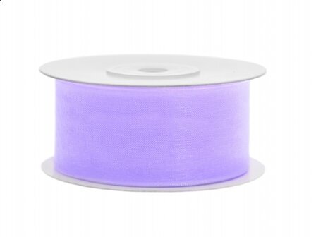 Organza lint 38 mm lavendel 