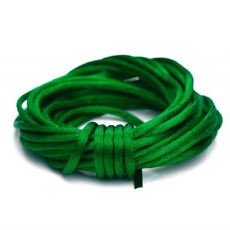 Satijn koord 1.5 mm groen