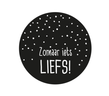 Ronde stickers zomaar iets liefs 10 stuks