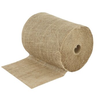 Jute lint naturel 10 cm breed per meter