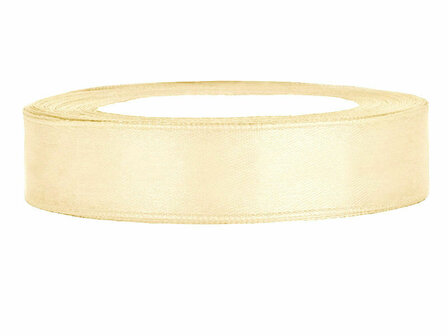 Donker ivoor satijn lint 2 cm breed