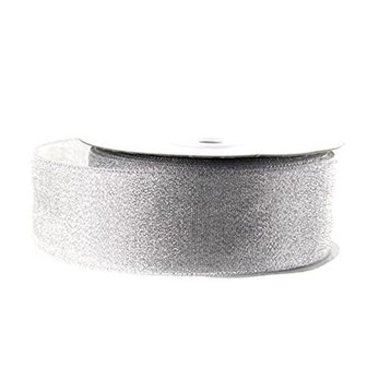 Lint Zilver Metallic 2.5 cm