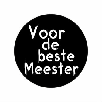 Ronde stickers voor de beste meester