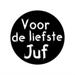 Ronde stickers voor de liefste juf