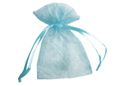 Organza zakjes 10 x 15 cm Licht blauw