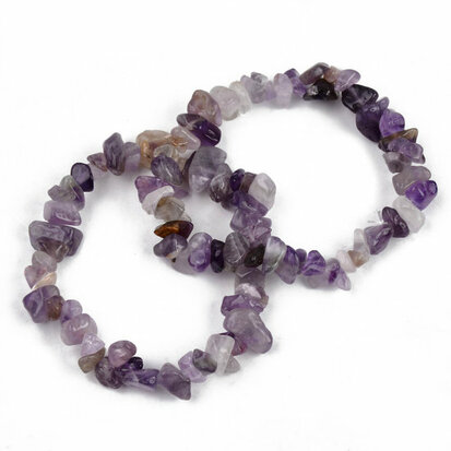 Armband split edelstenen amethyst