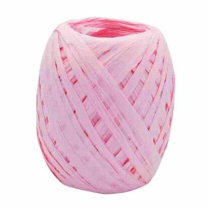 Papier raffia roze