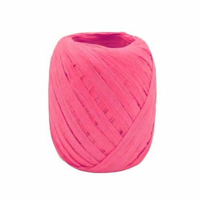 Papier raffia fuchsia