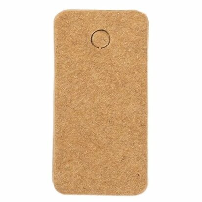 Label kraft rechthoek 3.5 x 7 cm