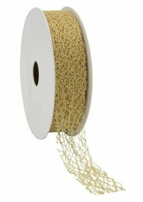 Weblint 2.5 cm breed goud met metallic goud glans