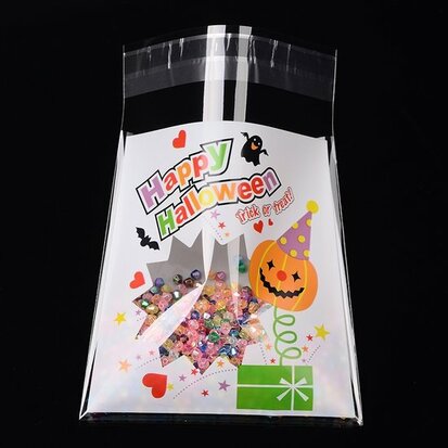 cellofaan zakjes happy halloween trick or treat 10 stuks