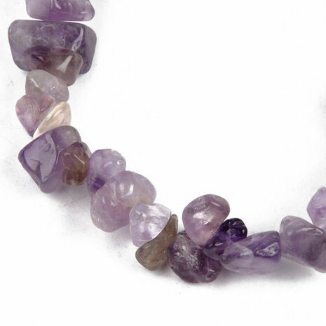 Armband split edelstenen amethyst