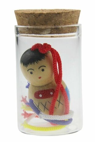 Geluksbuisje XL met 4.5 cm chinese gelukspop