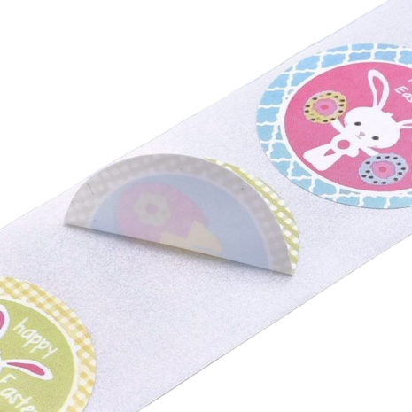 Ronde stickers pasen mix 10 stuks