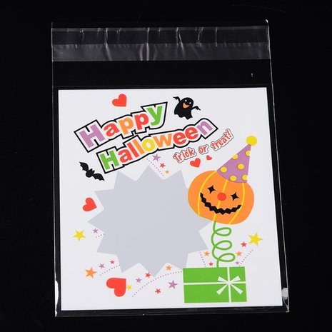 cellofaan zakjes happy halloween trick or treat 10 stuks