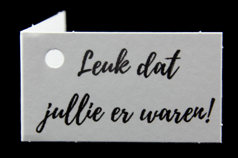 Kaartjes voor bedankjes leuk dat jullie er waren - alles voor bedankjes