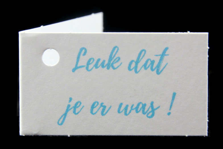 Kaartjes geboortebedankjes leuk dat je er was blauw - alles voor