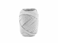 Krullint zilver glitter 10 meter rol 5 mm breed Krullint zilver glitter 10 meter rol 5 mm breed