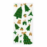 Cellofaan zakjes groen goud kerstboom zonder plakstrip 12.5 x 27 cm 10 stuks Cellofaan zakjes groen goud kerstboom zonder plakstrip 12.5 x 27 cm 10 stuks